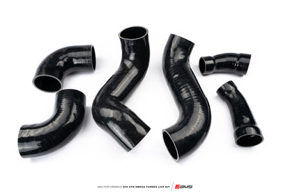 AMS Performance 2009+ Nissan R35 GTR Omega Turbo Kit 3in Lower Intercooler Pipes (Omega 9 & 14)