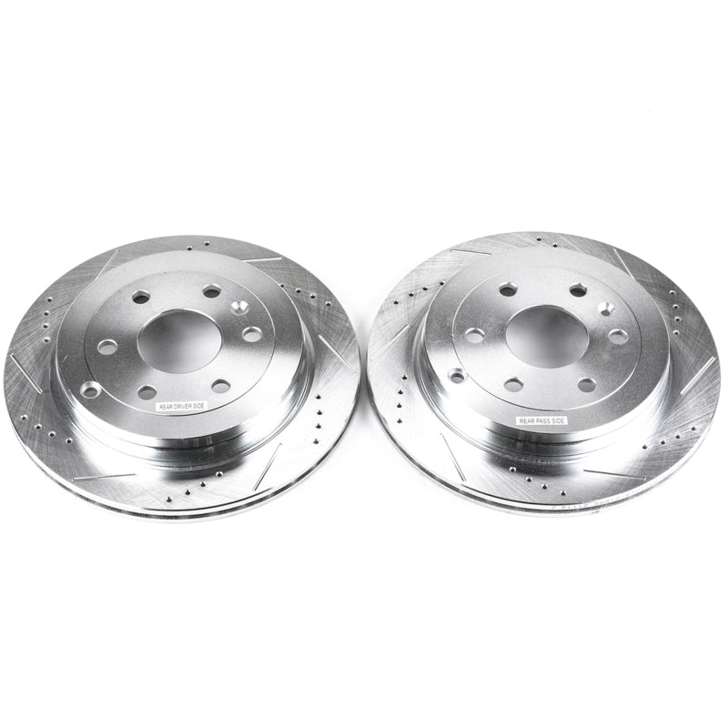 PowerStop Power Stop 08-17 Buick Enclave Rear Evolution Drilled & Slotted Rotors - Pair
