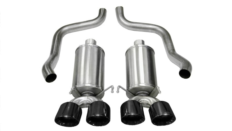 CORSA Performance Corsa 2009-2013 Xtreme Axle-Back Exhaust w/Dual Black 3.5in Tips 09-13 Chevrolet Corvette C6 6.2L V8