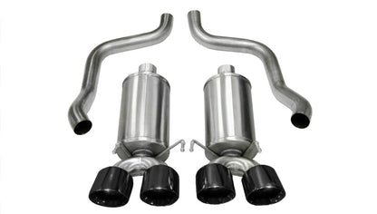 CORSA Performance Corsa 2009-2013 Xtreme Axle-Back Exhaust w/Dual Black 3.5in Tips 09-13 Chevrolet Corvette C6 6.2L V8