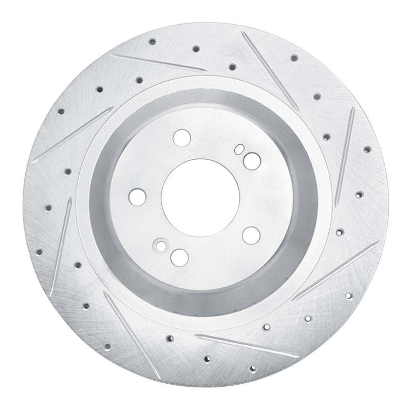 R1 Concepts R1 14-21 Mercedes-Benz S400 (Canada & Mexico) Rear Right Drilled & Slotted Silver Brake Rotor