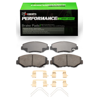 R1 Concepts R1 05-16 Acura ILX Front Performance Sport Brake Pads & Hardware Kit