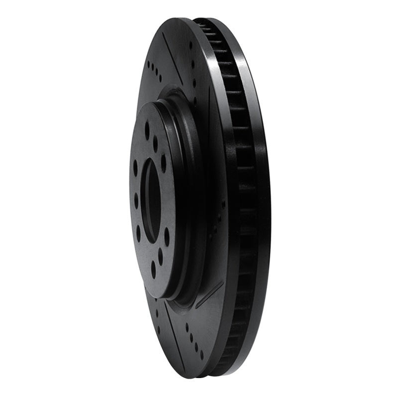 R1 Concepts R1 06-09 Buick Terraza Front Right Drilled & Slotted Black Brake Rotor