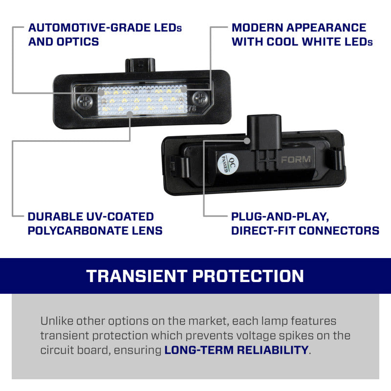 Form Lighting 2010 Mustang LED License Plate Lights (Pair)