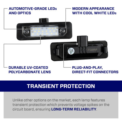 Form Lighting 2010 Mustang LED License Plate Lights (Pair)