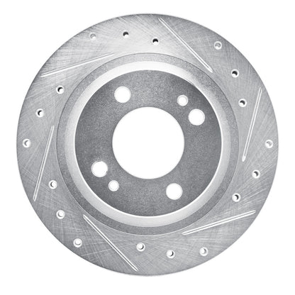 R1 Concepts R1 16-25 Dodge Attitude (Mexico) Front Right Drilled & Slotted Silver Brake Rotor