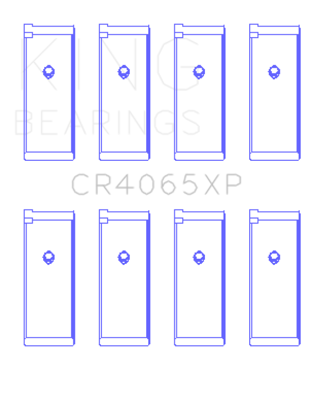 King Engine Bearings Nissan KA-24DE (Size .025 Oversized) Performance Rod Bearing Set