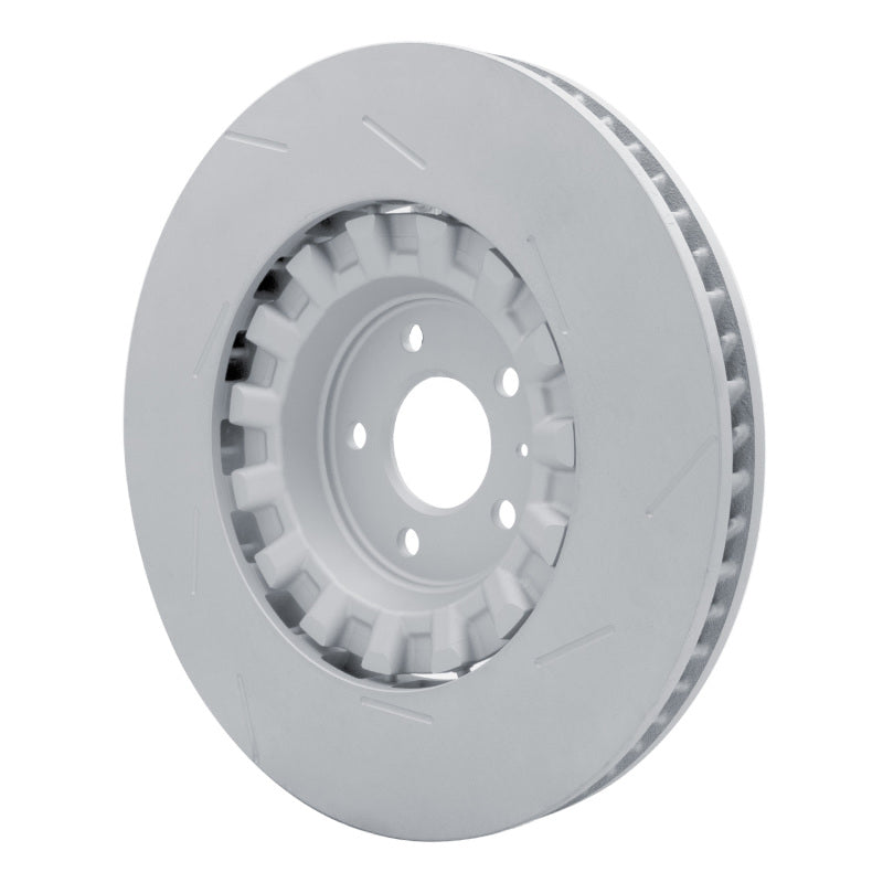 DFC 17-18 Porsche Macan Left Front Slotted Hi-Carbon Alloy Geomet Coated Rotor