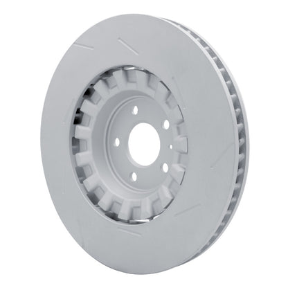 DFC 17-18 Porsche Macan Left Front Slotted Hi-Carbon Alloy Geomet Coated Rotor