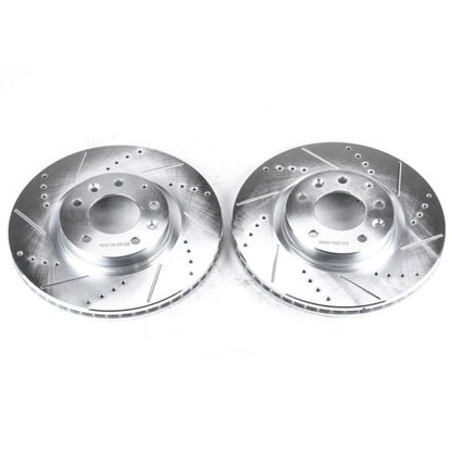 PowerStop Power Stop 04-08 Mazda RX-8 Front Evolution Drilled & Slotted Rotors - Pair