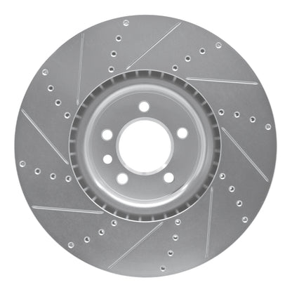R1 Concepts R1 10-17 Land Rover Range Rover Front Right Drilled & Slotted Silver Brake Rotor