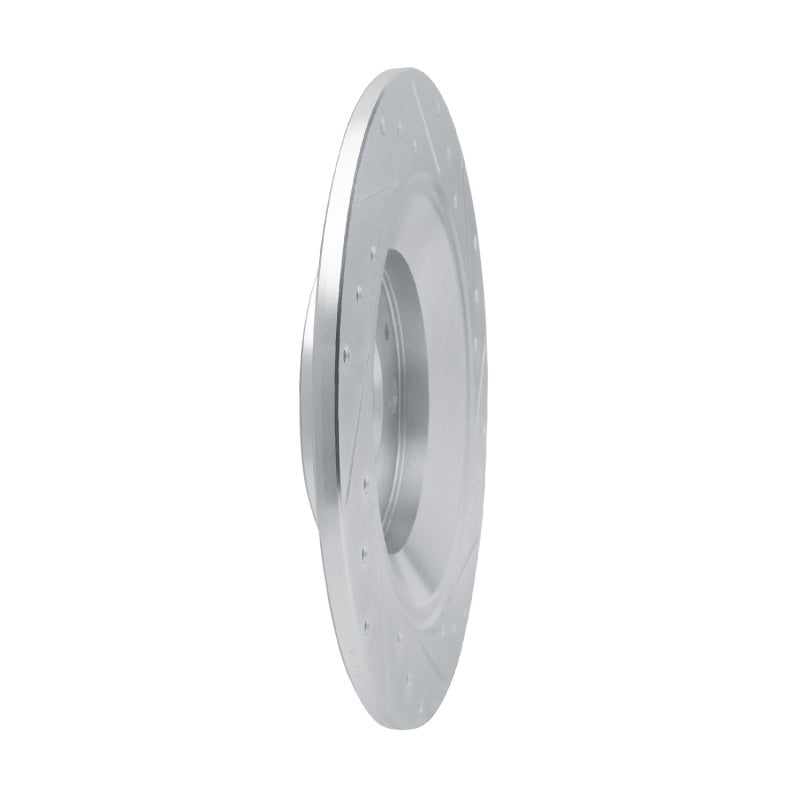 R1 Concepts R1 13-25 Mazda MX-30 Rear Right Drilled & Slotted Silver Brake Rotor