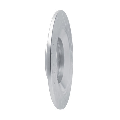 R1 Concepts R1 13-25 Mazda MX-30 Rear Right Drilled & Slotted Silver Brake Rotor