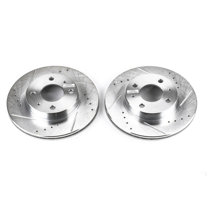 PowerStop Power Stop 95-98 Nissan 200SX Front Evolution Drilled & Slotted Rotors - Pair