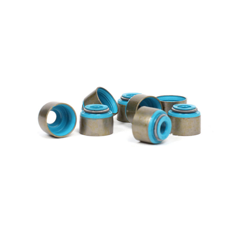 BLOX Racing Honda 5.5mm Valve Stem Seals Blue FKM - Set of 8 (Fits Both Intake & Exhaust)