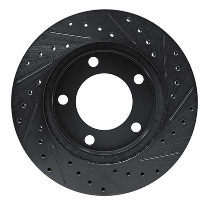 R1 Concepts R1 74-80 International SCOUT II Front Left Drilled & Slotted Black Brake Rotor