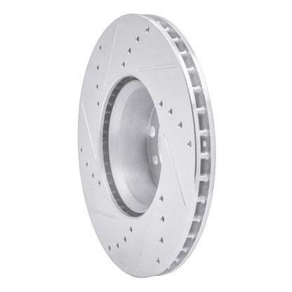 R1 Concepts R1 79-85 Mercedes-Benz 300SD Front Right Drilled & Slotted Silver Brake Rotor