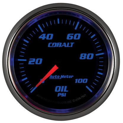 Autometer Cobalt 66mm 0-100 PSI Oil Pressure Gauge