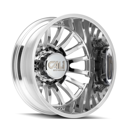Cali Off-Road 9110D Summit Dually 20x8.25 / 8x165.1 BP / 115mm Offset / 121.3mm Hub Polished Wheel