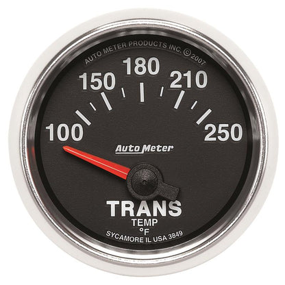Autometer GS 52mm 100-250 Degree F Short Sweep Electronic Transmission Temperature Gauge