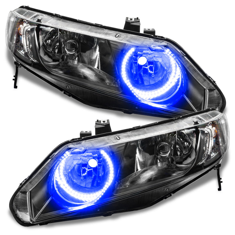 ORACLE Lighting Oracle 06-11 Honda Civic Sedan LED Headlight Halo Kit - Blue