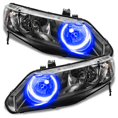 ORACLE Lighting Oracle 06-11 Honda Civic Sedan LED Headlight Halo Kit - Blue
