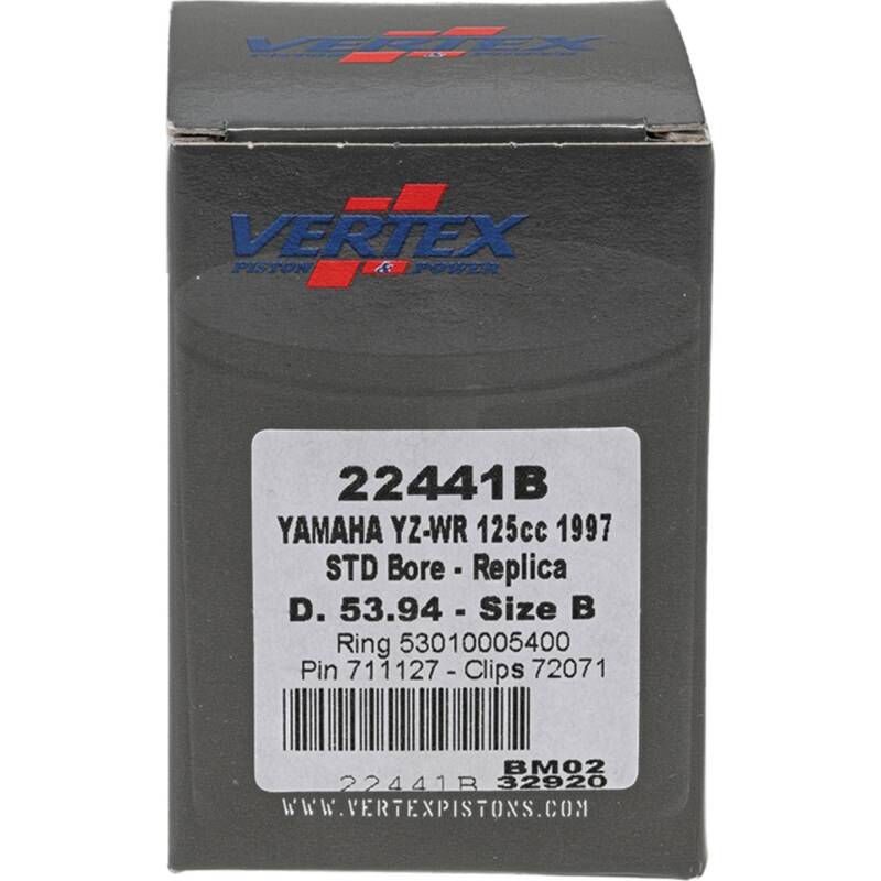 Vertex Pistons Vertex Piston 1997 Yamaha YZ 125 125cc Cast Replica Piston Kit