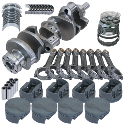 Eagle Ford 351W 4.000in Crank 6.250in I-Beam Rods -6.6cc Flat Top 4.060in Pistons Rotating Assembly