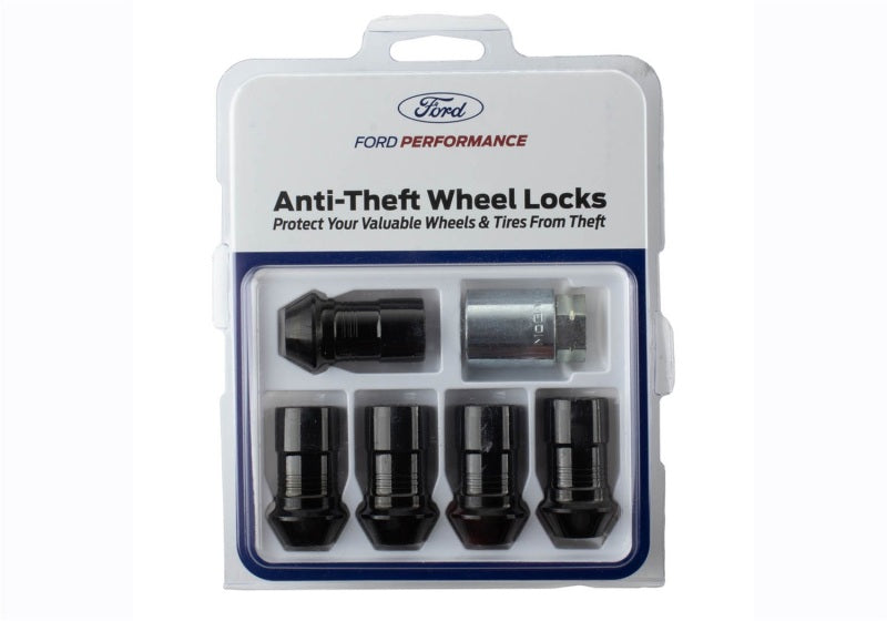 Ford Racing 2023+ Ford Bronco Raptor M14 x 1.5 Black Security Lug Nut Kit - Set of 5