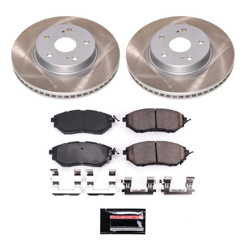 PowerStop Power Stop 2015 Subaru Legacy Front Semi-Coated Rotor Kit