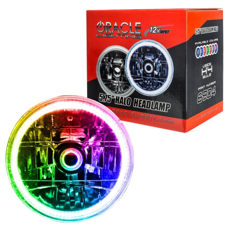 ORACLE Lighting Oracle Pre-Installed Lights 5.75 IN. Sealed Beam - ColorSHIFT Halo
