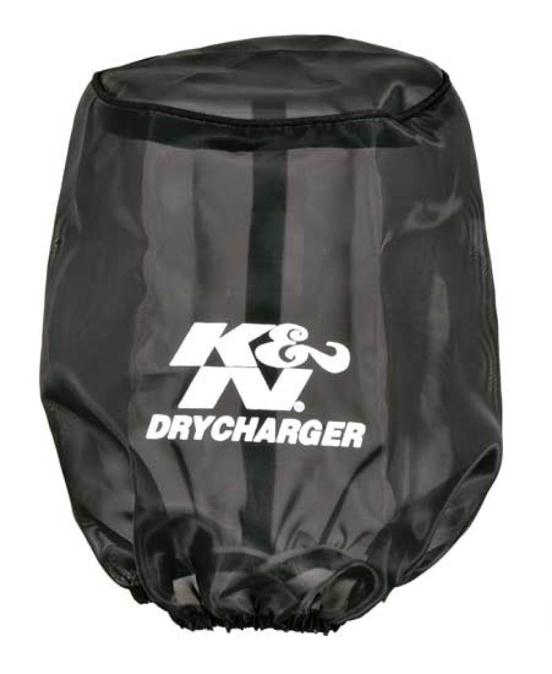 K&N Engineering K&N Drycharger Air Filter Wrap Round Tapered Black 5.375in Base ID x 4.375in Top ID x 7 H