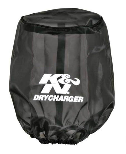 K&N Engineering K&N Drycharger Air Filter Wrap Round Tapered Black 5.375in Base ID x 4.375in Top ID x 7 H