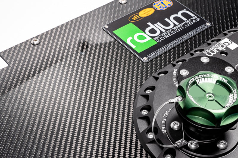 Radium Engineering Carbon Fiber Fuel Cell Lid - 10/14 Gallon