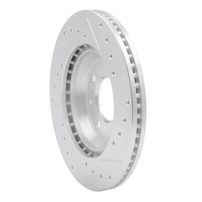 R1 Concepts R1 87-93 Saab 900 Front Left Drilled & Slotted Silver Brake Rotor