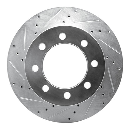 R1 Concepts R1 03-08 Dodge Ram 2500 Front Left Drilled & Slotted Silver Brake Rotor