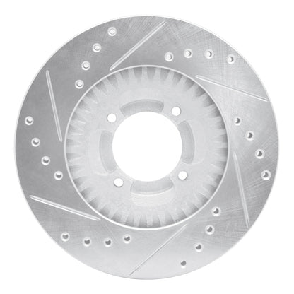 R1 Concepts R1 83-89 Isuzu Impulse Front Right Drilled & Slotted Silver Brake Rotor