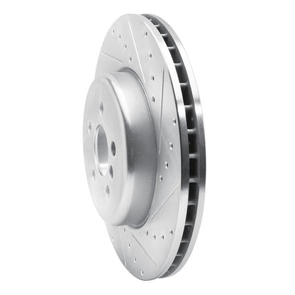 R1 Concepts R1 17-25 BMW 430I xDrive Front Right Drilled & Slotted Silver Brake Rotor
