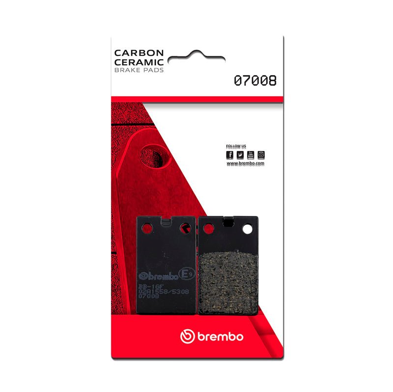 Brembo Powersports Brembo Aprilia Red Rose/Malaguti Crosser/TGB R/Tomos Bt Carbon Ceramic Brake Pad - Front