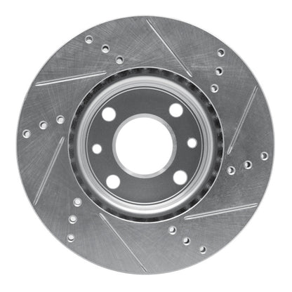 R1 Concepts R1 09-19 Dodge Vision (Mexico) Front Left Drilled & Slotted Silver Brake Rotor