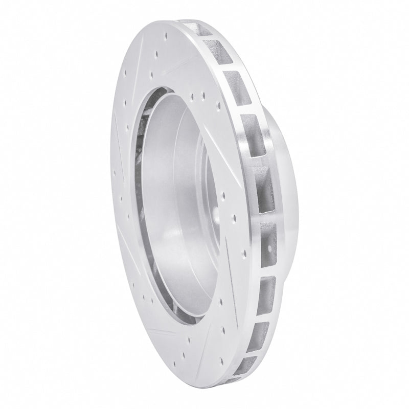 R1 Concepts R1 91-97 Porsche 911 Right Rear Drilled & Slotted Silver Brake Rotor