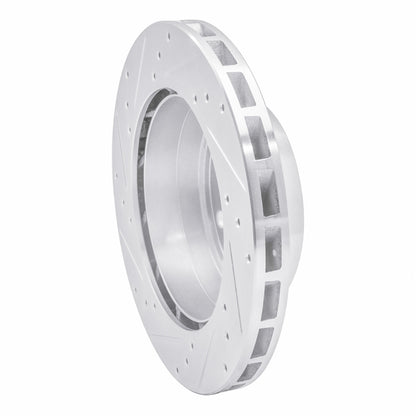 R1 Concepts R1 91-97 Porsche 911 Right Rear Drilled & Slotted Silver Brake Rotor
