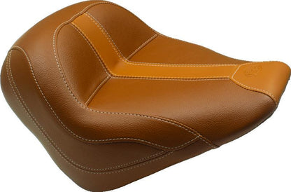 Mustang Motorcycle Mustang 06-17 Harley Dyna Wide Touring Passenger Seat - Black
