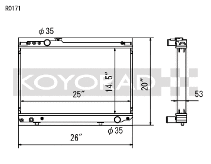 Koyo 86-92 Toyota Supra NA/Turbo MT Only (USDM Vehicles Req. M16x1.5 Plug) Radiator