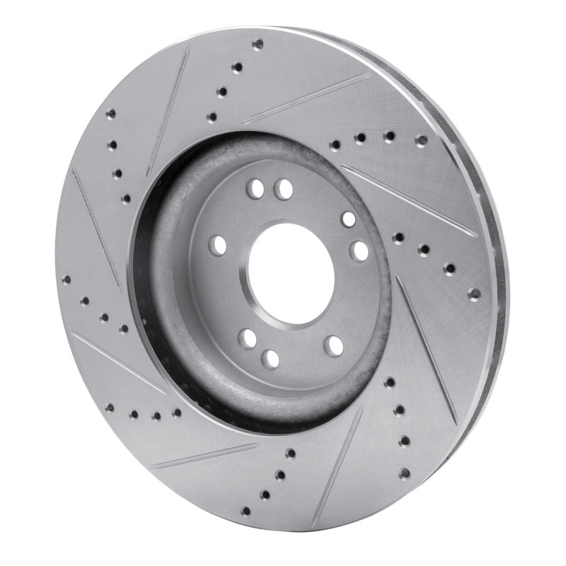 R1 Concepts R1 94-02 Mercedes-Benz SL600 Left Front Drilled & Slotted Silver Brake Rotor