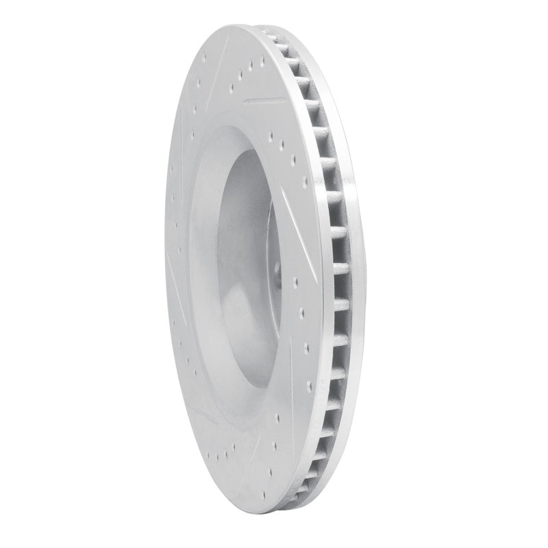 R1 Concepts R1 11-12 Jeep Liberty Front Right Drilled & Slotted Silver Brake Rotor