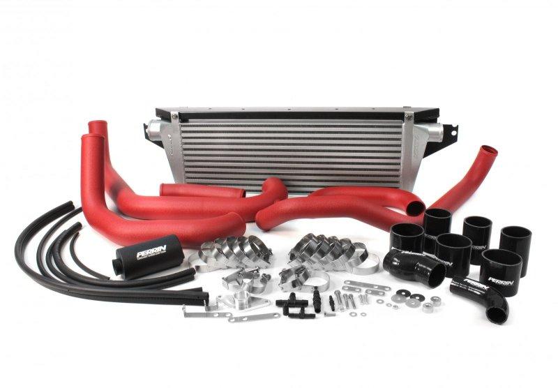 Perrin Performance PERRIN 15-21 Subaru WRX Front Mount Intercooler Boost Tubes + Hardware - Red Tubes