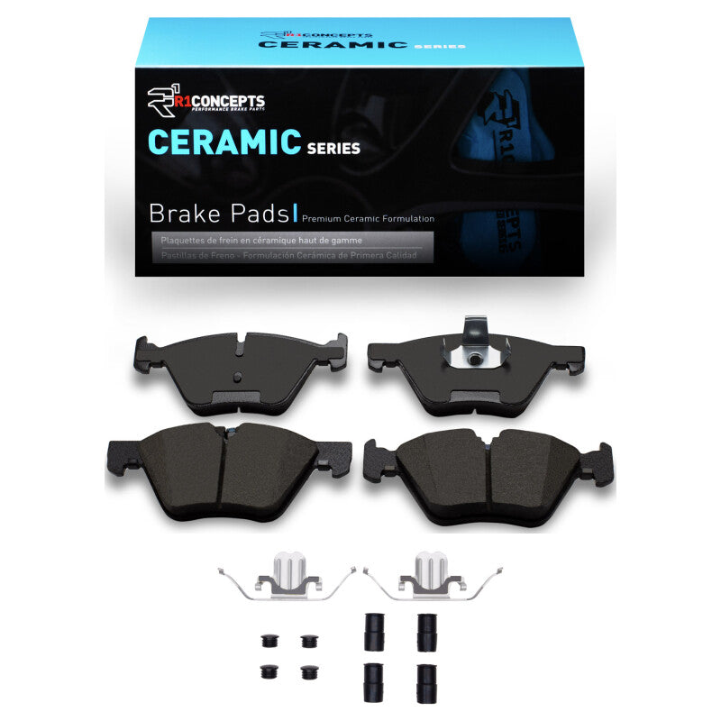 R1 Concepts R1 2006-2016 BMW 325I (Mexico) Front R1 Ceramic Pads & Hardware Kit