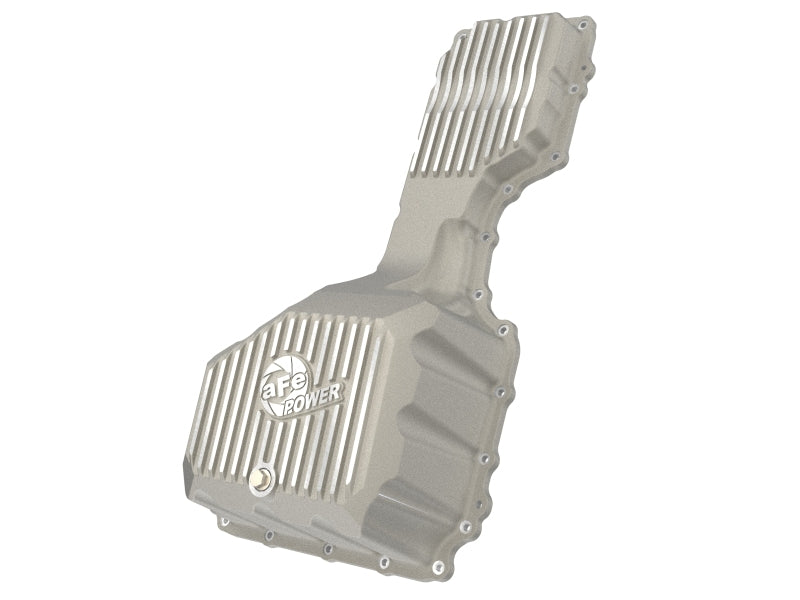 aFe GM Diesel Trucks 20-25 V8-6.6L L5P POWER Street Series Engine Oil Pan Raw w/ Machined Fins