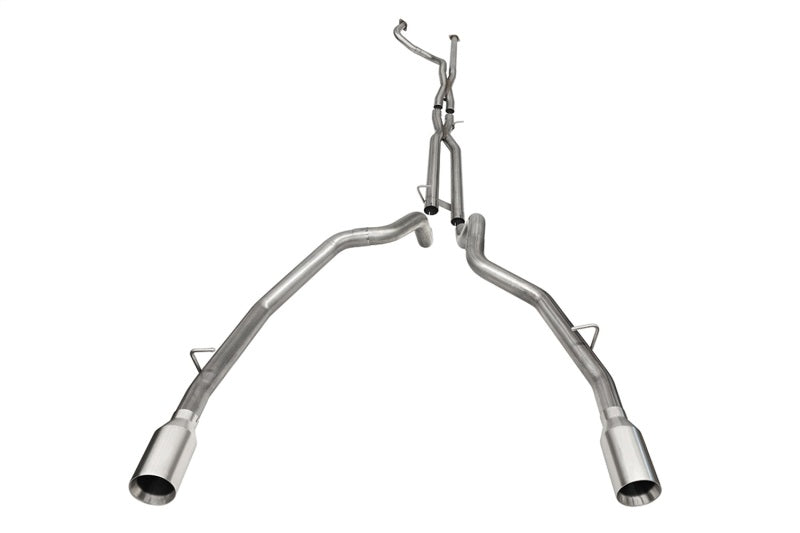 CORSA Performance Corsa 2021-2024 Dodge Ram TRX Crew Cab Baja Catback Exhaust Dual Rear Satin Tip